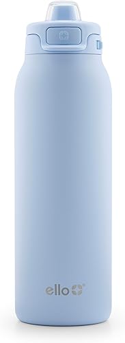 Miniatura 33 de Ello - Botella de agua Pop & Fill, acero inoxidable, tecnología llenado rápido, metal con aislamiento al vacío de doble pared, tapa antifugas, sin