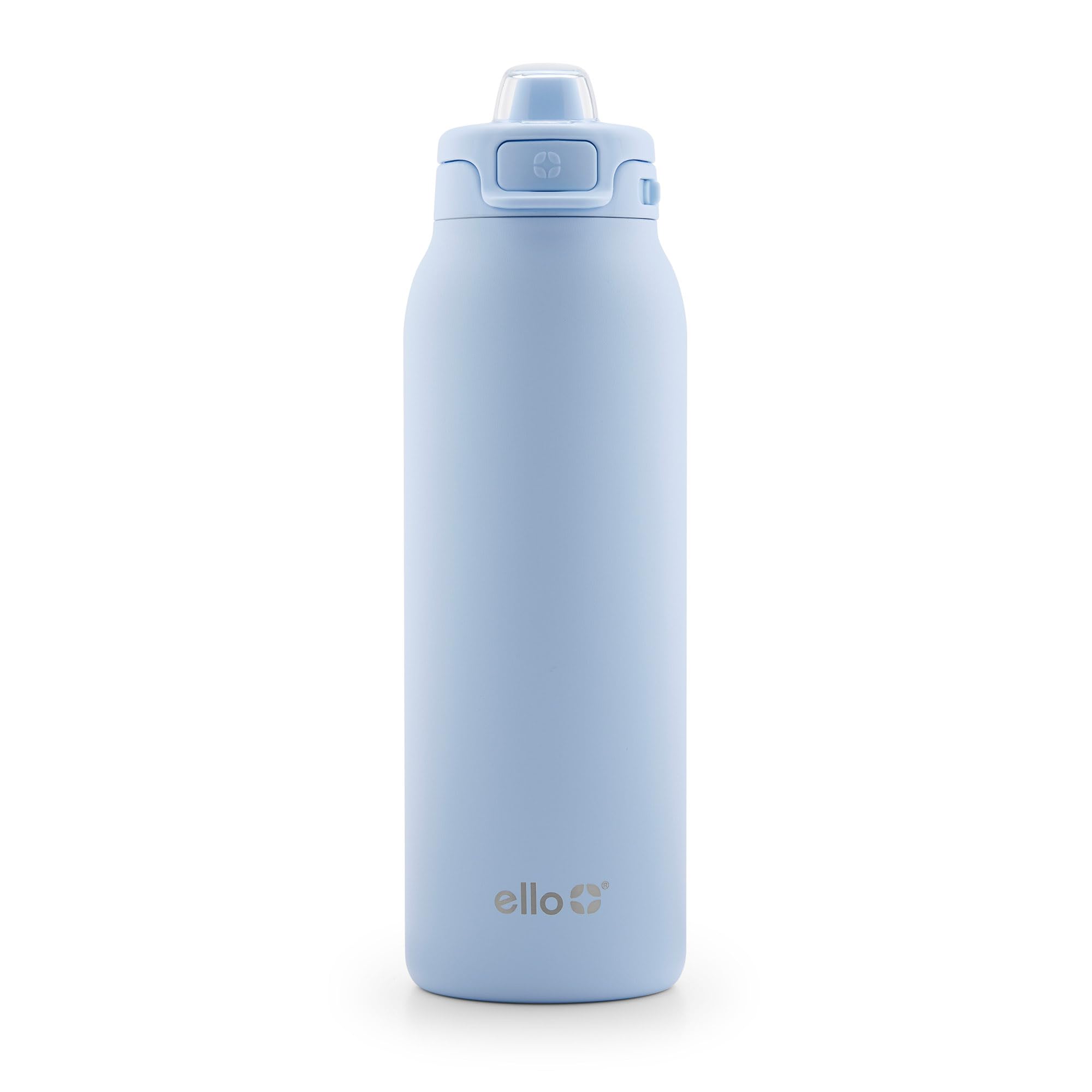 Ello Pop &amp; Fill Insulated Stainless Steel Water Bottle with Quick Fill Lid, Leakproof Locking, Sip or Chug Spout, BPA-Free, Double Wall Vacuum Insulated for Sports, Travel &amp; School- 22oz / 32oz / 40oz