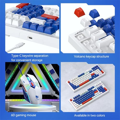 Teclado Gaming Docooler Compacto 98 Teclas Cableado miniatura 5