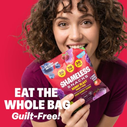 Shameless Snacks Berry Blast Gummy Candy Variety Pack & Fruit Snacks - image 8