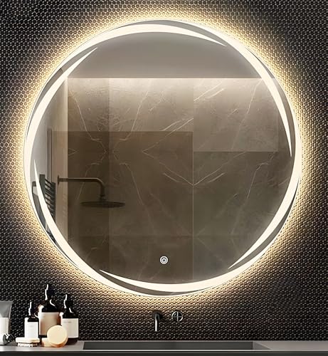 Modern Glass Decorative Leaf Design Led Mirror with Touch Sensor...