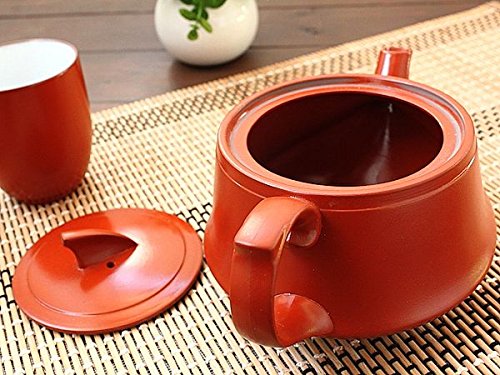 Amazon｜常滑焼 朱泥ポット ※ステンレス製茶漉し付き(和食器 常滑焼