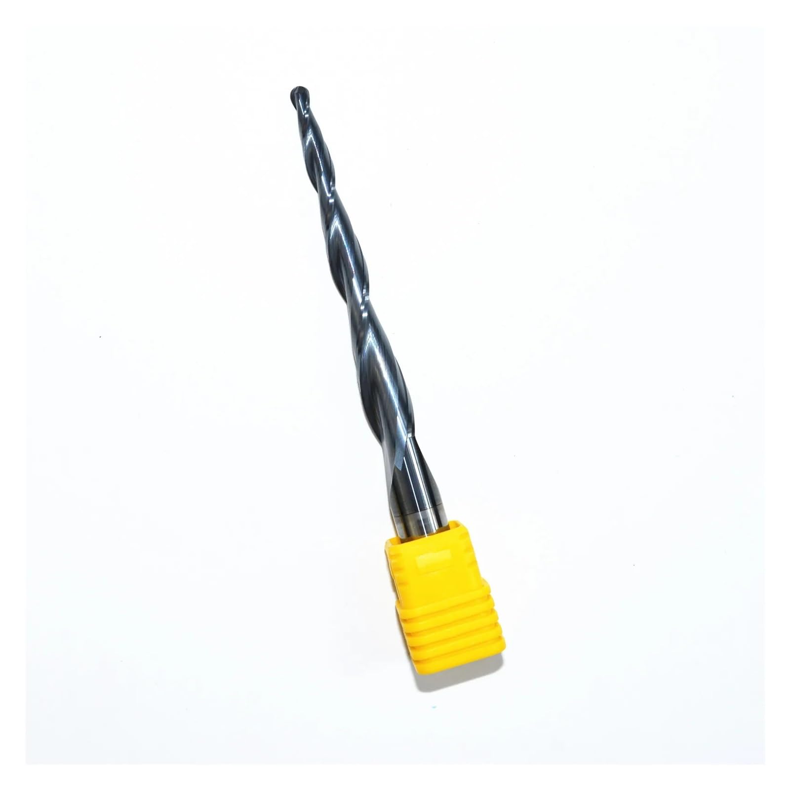 cuchilla con cabeza de bola cónica, D10*R2*70*110L, Fresa de extremo de carburo sólido, Broca enrutadora cónica esférica for carpintería, Fresado de punta esférica cónica de 2 filos(1 piece)