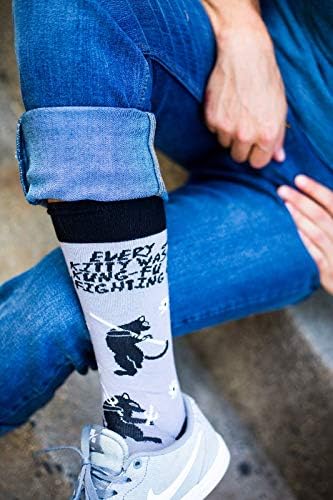 Crazy Dog T-Shirts Mens Sarcastic Socks Funny Crew Footwear for Adults - Image 9