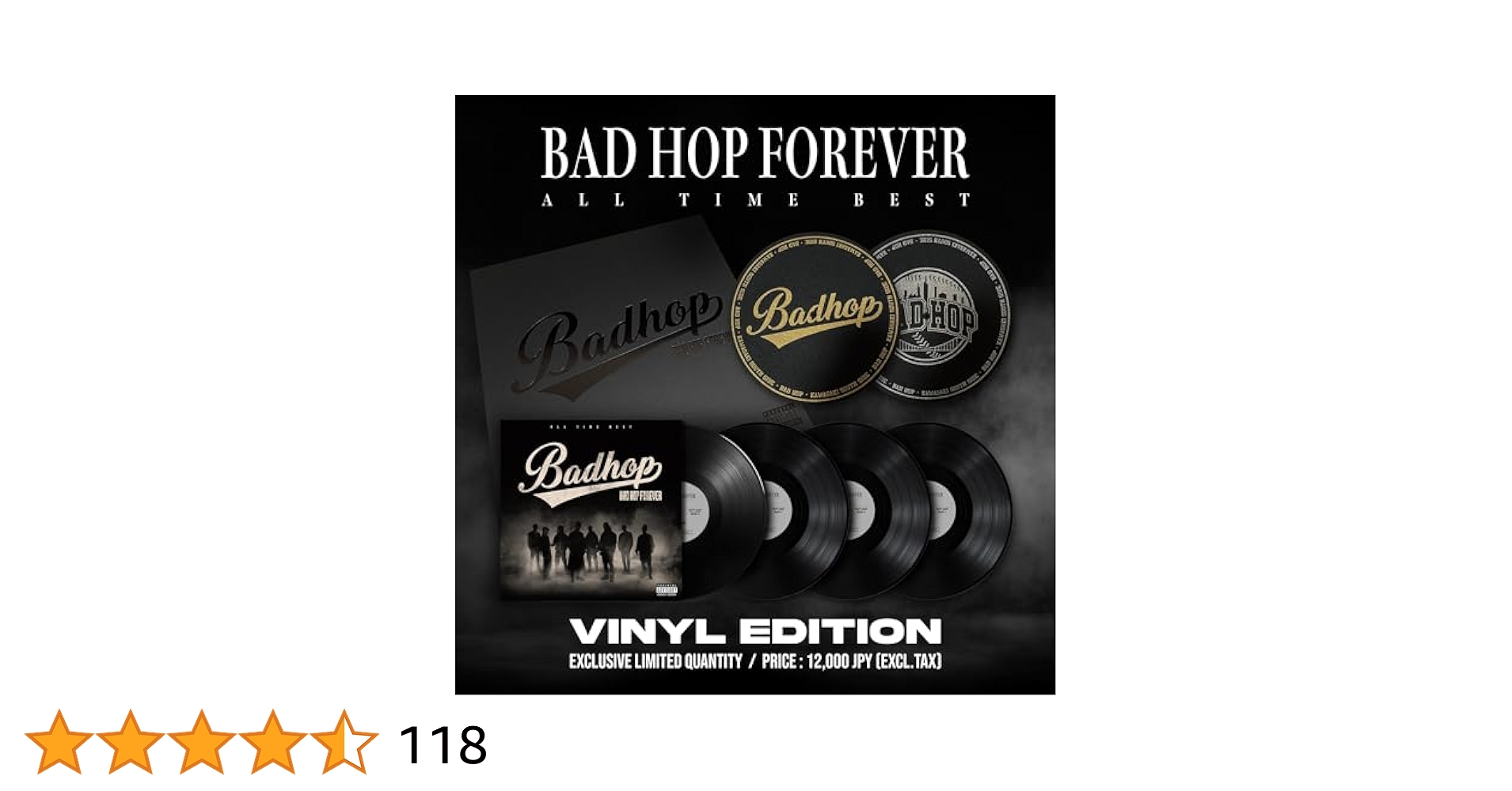 Badhop BAD HOP FOREVER レコード盤 BAD HOP FOREVER バッドホップ アナログ レコード 4枚組 Amazon