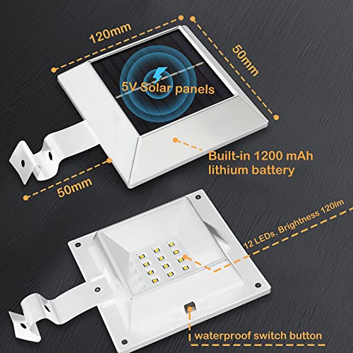 Little Joke NL-WHITE Solar Flag Pole Light, Bright White 6000K Flagpole Light Upgrade Solar Powered thumb #5