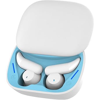 Sleep Headphones In-Ear Headphones Wireless with Charging Case Lightweight Touch Control Noise Blocking Headphones for Sleeping Music Workout