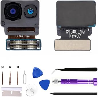 OEM Galaxy S8/S8 Plus Front Facing Camera Part Replacement Original for Samsung Galaxy S8/S8Plus SM-G950T SM-G950V SM-G955T SM-G955V Selfie Front Camera Module Part Repair with ToolsUS Version