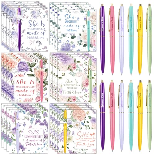 Stylos religieux pour employés de bureau lot de 24 avec marque-pages