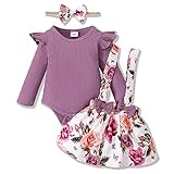 ✿Größe --- 3 stück kleidung anzug für baby mädchen Outfits 0-3 Monate; Babykleidung mädchen outfit 3-6 Monate; Strampler für baby mädchen 6-12 Monate; Kleinkind Mädchenkleidung 12-18 Monate.