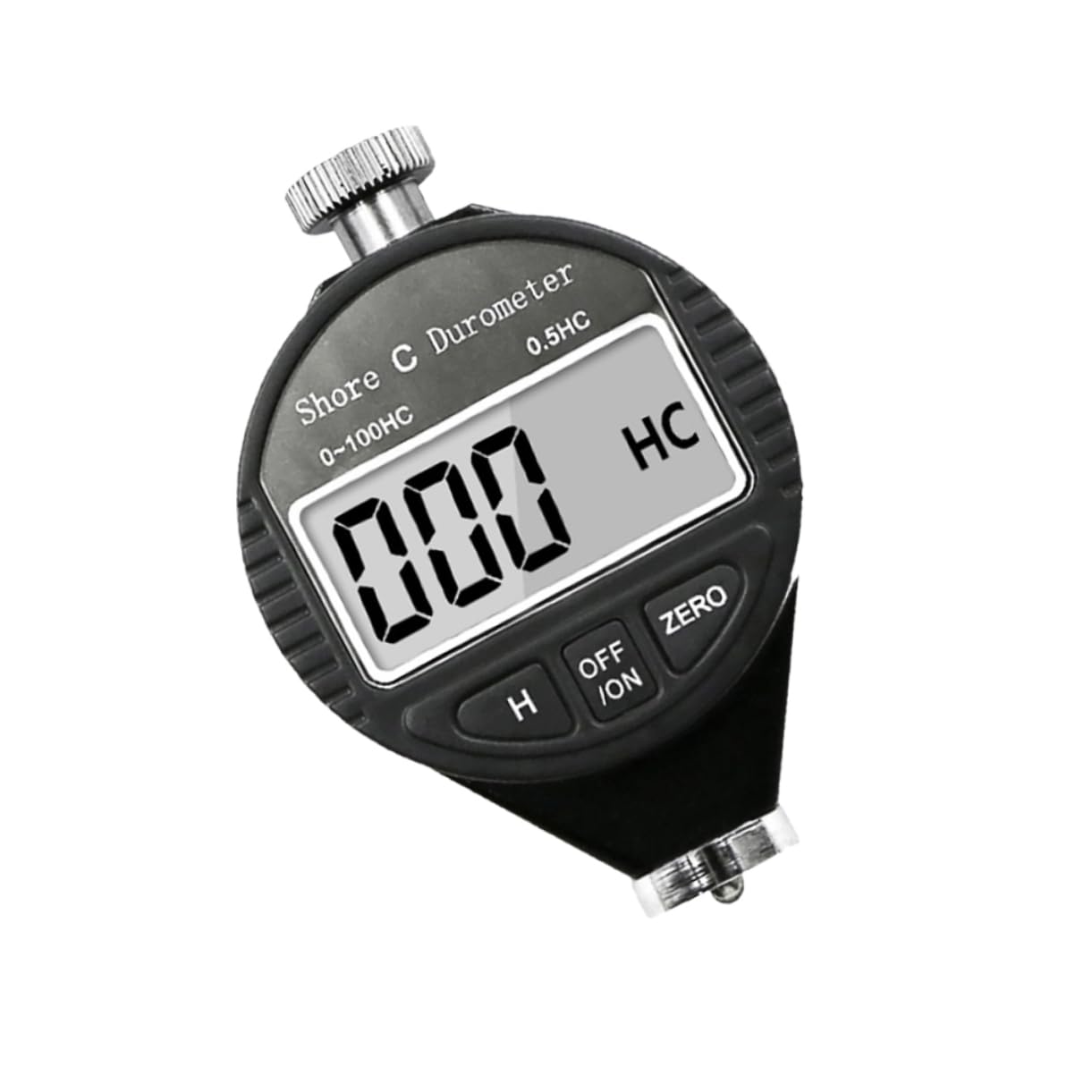 PRETYZOOM Durómetro Shore a Digital Pantalla LCD para Medición de Dureza en Caucho, Plástico y Cuero Probador de Dureza Compacto de Alta Resolución para Pruebas Industriales y Laboratorio
