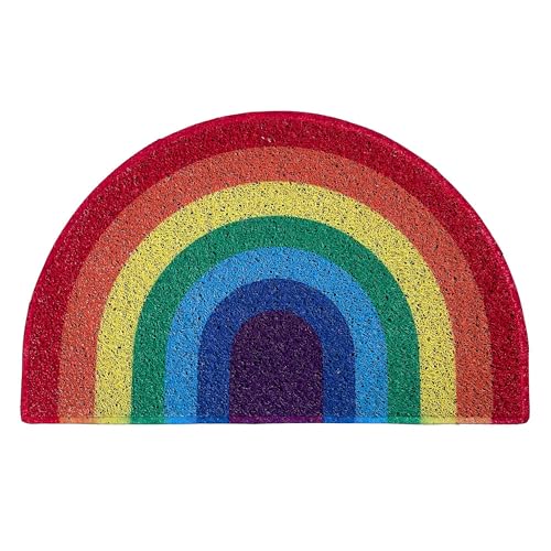 Nicoman Regenbogenfarben Fußmatte Einweihungsgeschenk Geschenk Schmutzfänger Barriere Fußmatten...