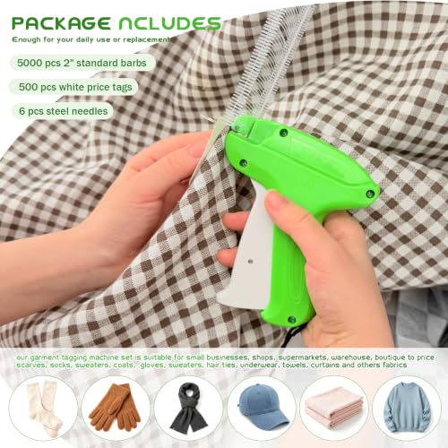 Image of Vmiapxo 5506 Pcs Clothing Tag Machine Kit,Label Applicator White Price Tag