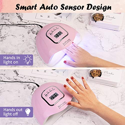 image for UV LED Nail Lamp, HIPPIH Nail Dryer for Gel and Regular Polish, Portab