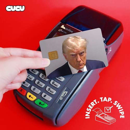 Trump Mugshot Credit Card Skin Debit Card Stickers for Key, Debit, Credit, Bank Card 4PCS Card Skin for Adults, 002432a4