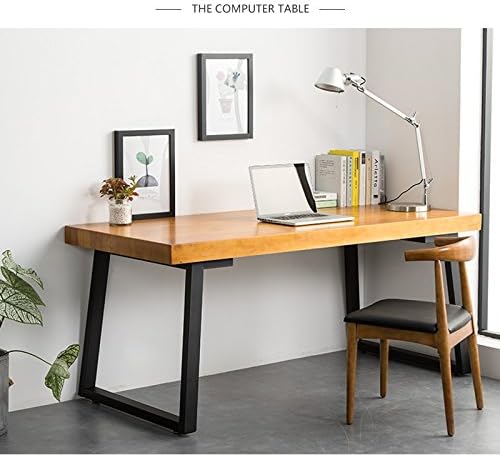 Miniatura 4 de ECLV 2 x 28 patas para mesa de comedor, patas de mesa de acero negro, patas de mesa de oficina, patas de escritorio de computadora, patas de mesa de