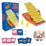 Vlecexs Tilt n Shout Juego de Cartas de Mesa Fotorama Piensa Rápido