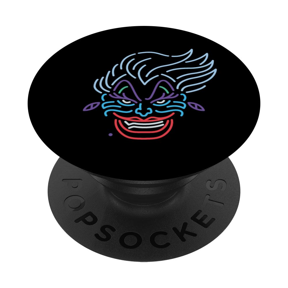 Disney Ursula Neon Face PopSockets Standard PopGrip