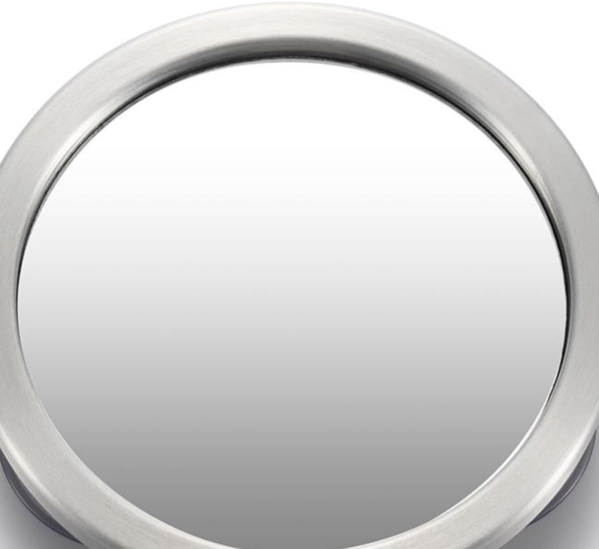 Anti Fog Fogless Shower Mirror with Hook, Punch Free Silver