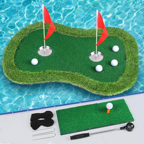 Chriiena Dual-Cup Floating Golf Green
