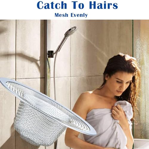 2 pcs Heavy Duty Stainless Steel Slop Basket Filter Trap, 2.75" Top / 1" Mesh Metal Sink Strainer,Perfect for Kitchen Sink/Bathroom Bathtub RV Wash Basin Floor Drain Balcony Drain Hole - Image 6