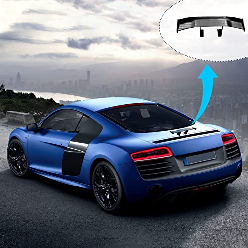 2Pcs Car Mini Spoiler Wing, Car Universal Carbon Fiber Pattern Decoration, 6.7Inch No Drilling Self Adhesive Spoiler Wing For Most Cars, Suvs, Trucks (Black) #TOP4