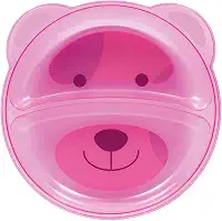Buba Prato Ursinho Com Divisória Rosa