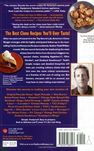 Top Secret Restaurant Recipes 2: More Amazing Clones of Famous Dishes from America's Favorite Restaurant Chains