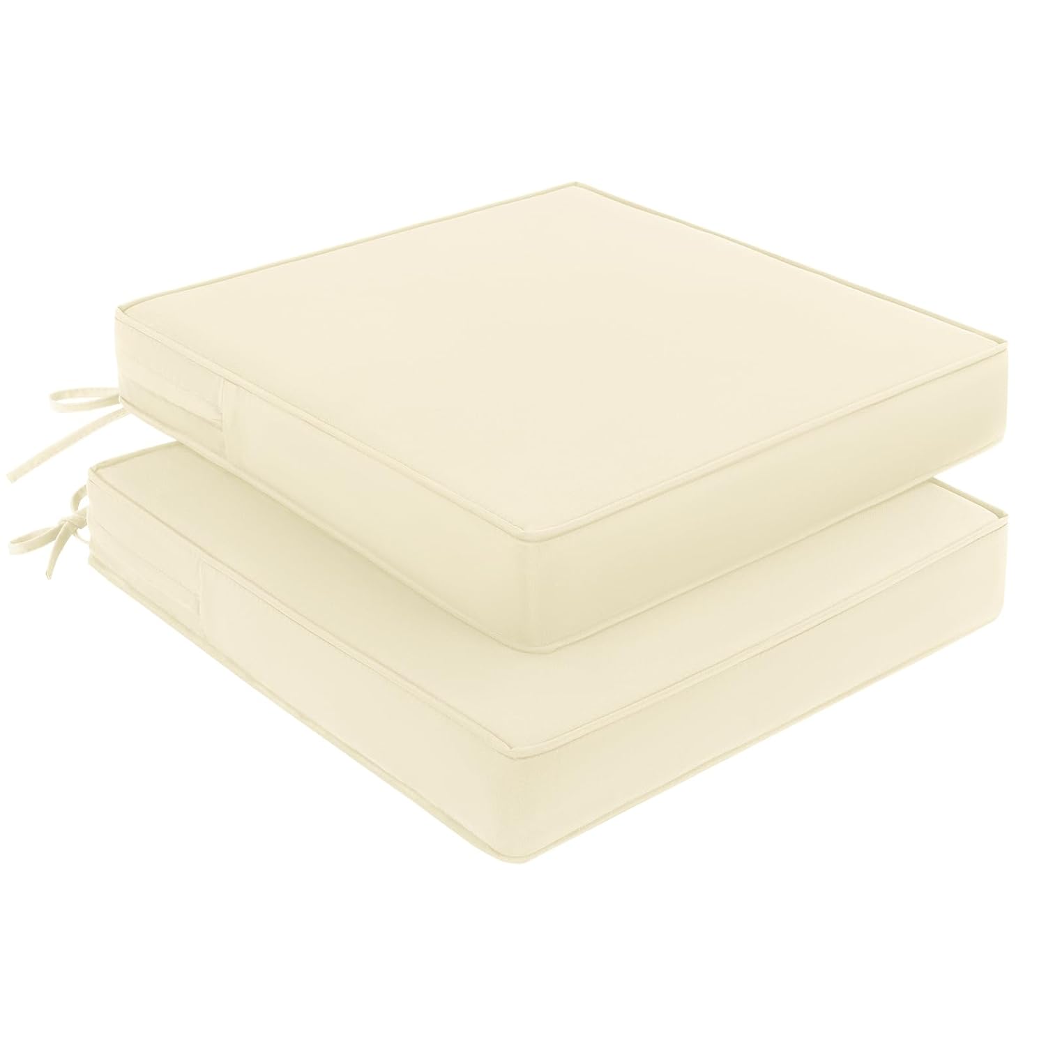 Pauwer Outdoor Chair Cushions Set of 2 Waterproof Outdoor Cushions for Patio Furniture High Resilience Foam Seat Cushion