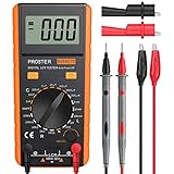 Zwei Testleitungen: Der schwarze Stift ist mit dem Minuspol und die rote Testleitung mit dem Pluspol verbunden.