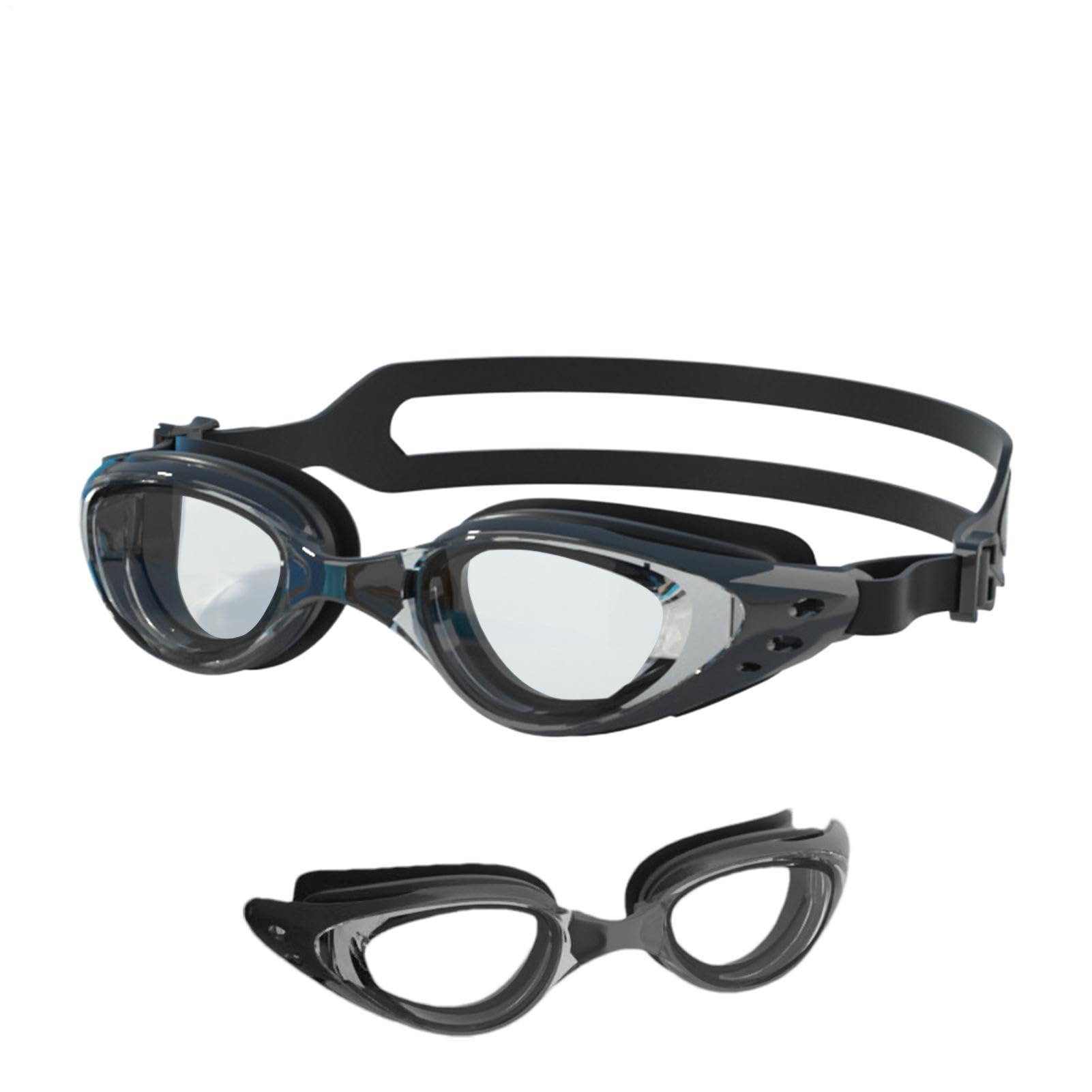 Swimming Goggles Adult - Wide Vision Anti Fog Leakproof Design | Silicone Seal Swim Eyewear, UV Protection Diving Glasses, Snorkeling Racing Pool Beach Accessory For Men Women Teenagers