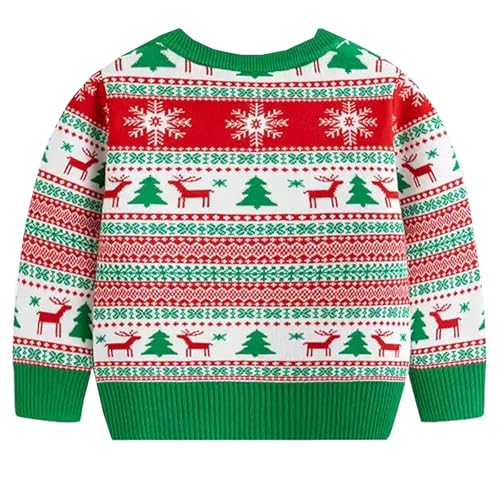 Image of Ugly Christmas Sweater for Girls Funny Xmas Knit Pullover Shirts Kids Child Holiday Jumper Tops Outfit 2-14 Years