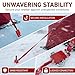 43416 Red Anchor Install Adapter Compatible with Eskimo Ice Drills and All Ice Anchor Drills, Fit for Ice Anchor Systems, Secure Ice Fishing Tent for Shelter Anchoring Accessory, Winter Fishing Gear
