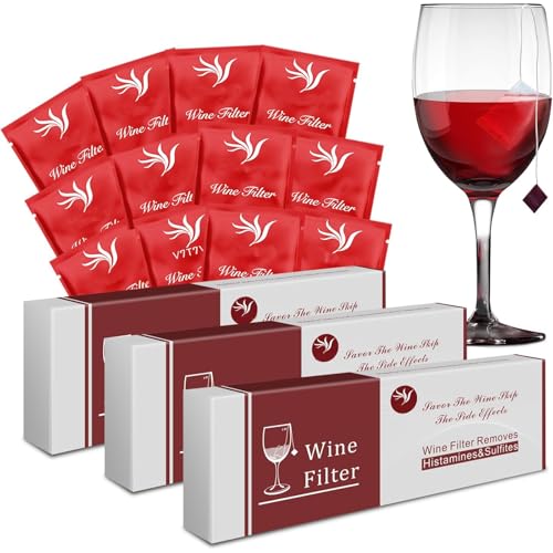 36 Pack Wine Purifier, Wine Filters that Remove Histamines and