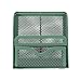 Metalowa torba do przechowywania uchwyt do przechowywania Pióro Półka do przechowywania Biuro Szkolne Materiały Papiernicze (Color : Green, Size : ONE Size)