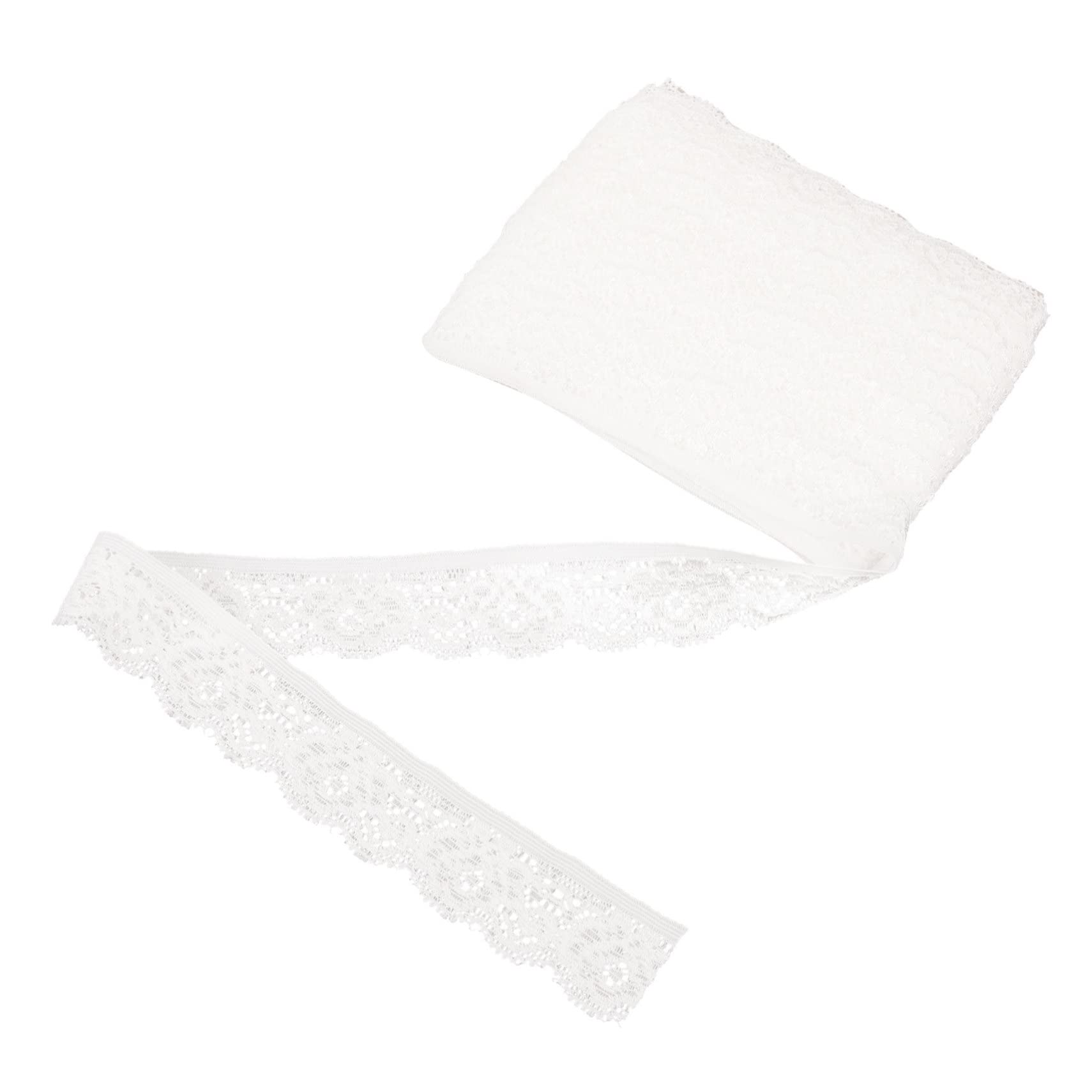 Operitacx 5stücke Spitzenband Elastische Blumenspitze Für Bekleidung Gardinen Und Tischdecken Naturweiß Für Kreative Bastelprojekte Und Modeschmuck
