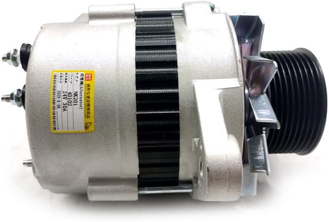 24V 30A 9PK Alternator 600-8216120 6008216120 NK201 for Komatsu 6D95 Engine PC100-3 PC200-1 PC200-2 PC200-5 Excavator