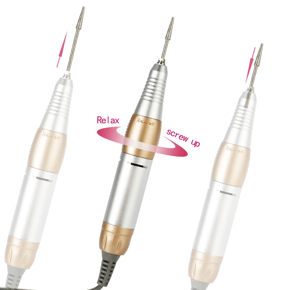 Fresa per Unghie Professionale 30000 giri, Layhou Aspiratore Unghie del chiodo dei Corredi Manicure della Lucidatrice Dellarchivio della macchina Trapano Elettrico con 6 fresa Punte