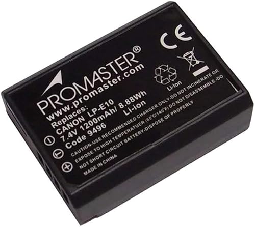 Miniatura 2 de ProMaster Batería de iones de litio para Canon LP-E10 (modelo 9496)