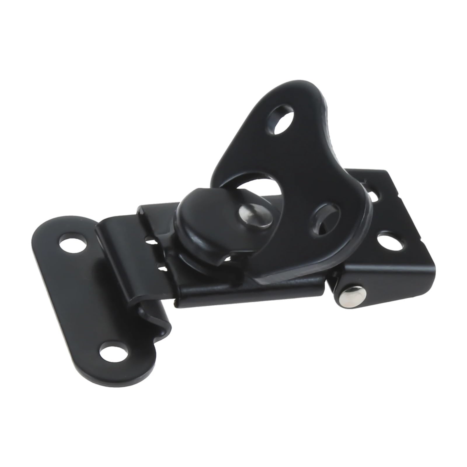 4pcs Butterfly Twist Latch & Keeper Metal Toggle Clamp Black Flat Lock Core Buckle Decor Case Luggage Toolbox Cabinet for Boxes v(50x38mm)