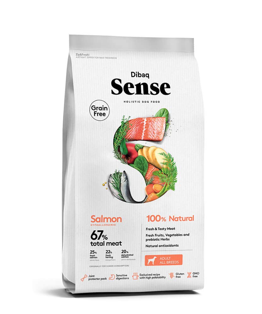 Dibaq Sense Grain Free Salmon Hypoallergenic 100% Natural Adult All Breeds Dry Dog Food 2Kg, 1 Count (B085DW6L98) Amazon Price History, Amazon Price Tracker