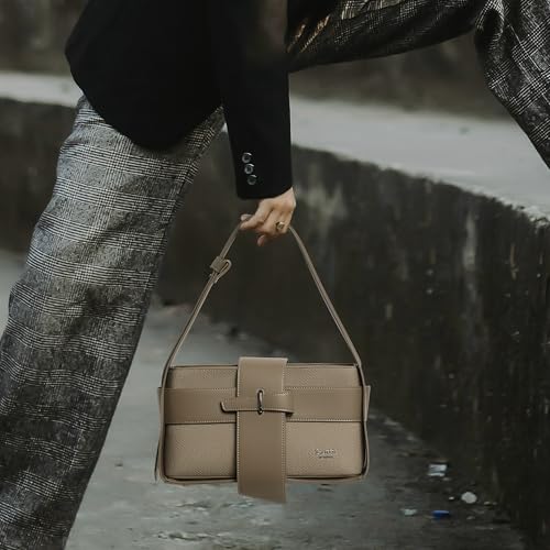 Image of EXOTIC Premium Weave & Leather Textured Buckle Sling Bag I Shoulder Bag Handbag for Work | Ladies purse | Stylish Shoulder Bag | Gift For Ladies