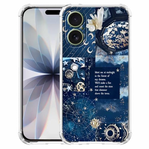 Coque iPhone 17 esthétique spatiale pour passionnés d'astrologie