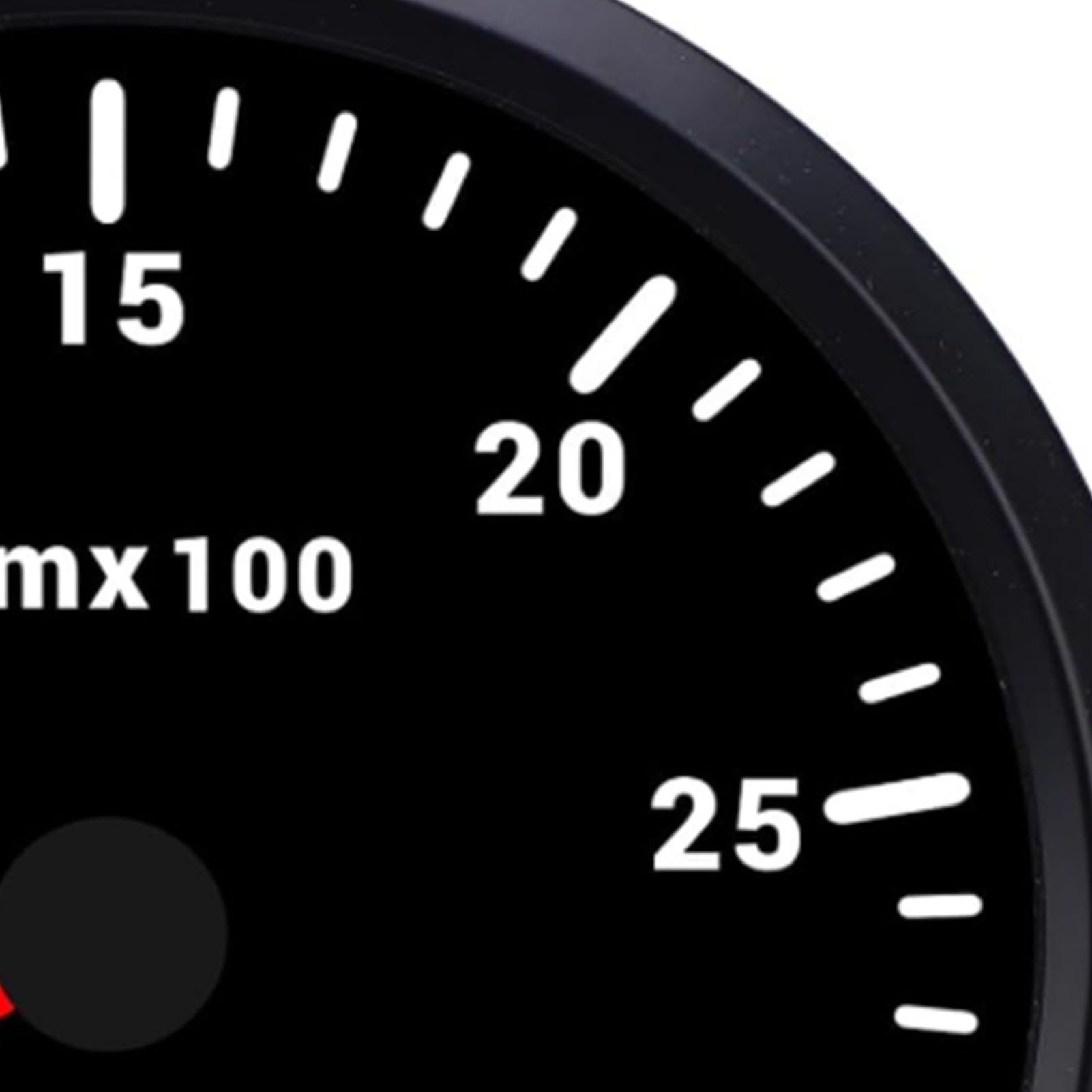 Garosa Tacómetro con Contador de Horas Indicador de 3000 RPM para Coche