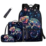 Rnyleeg Mochila para crianças 6-8/8-10/10-12 mochila escolar com lancheira grande conjunto 4 em 1 para ensino fundamental, Lagarto Venom