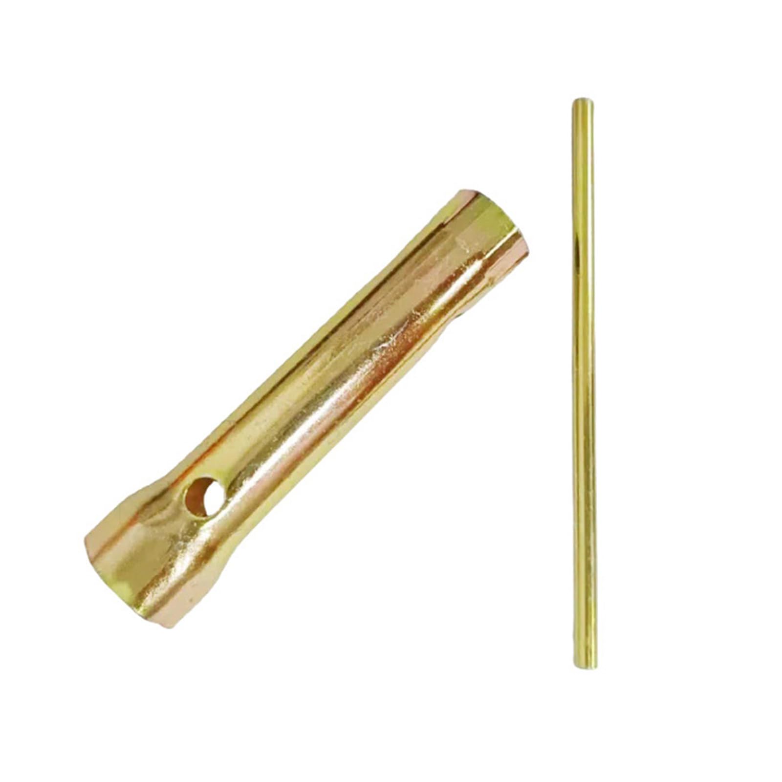 Buxuaaaa Light Ergonomic Double Socket Sparks Plugs Wrench Spanner 14Mm 18Mm High Strength Steel Construction Motorcycle Motorcycle Sparks Plugs Removal Wrench