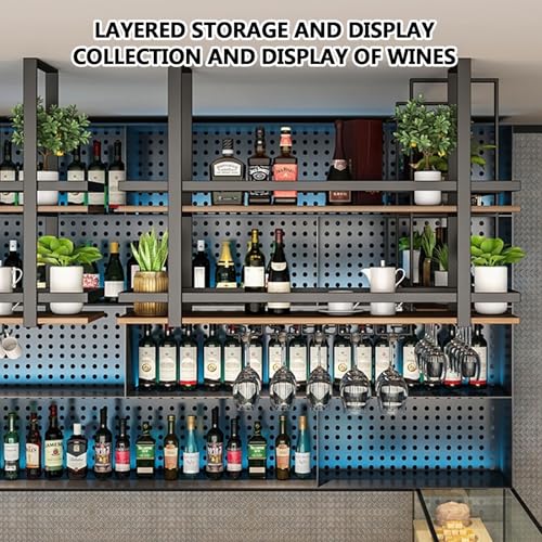 Casier à vin suspendu 150 cm pour plafond de bar et design moderne de cuisine - 6