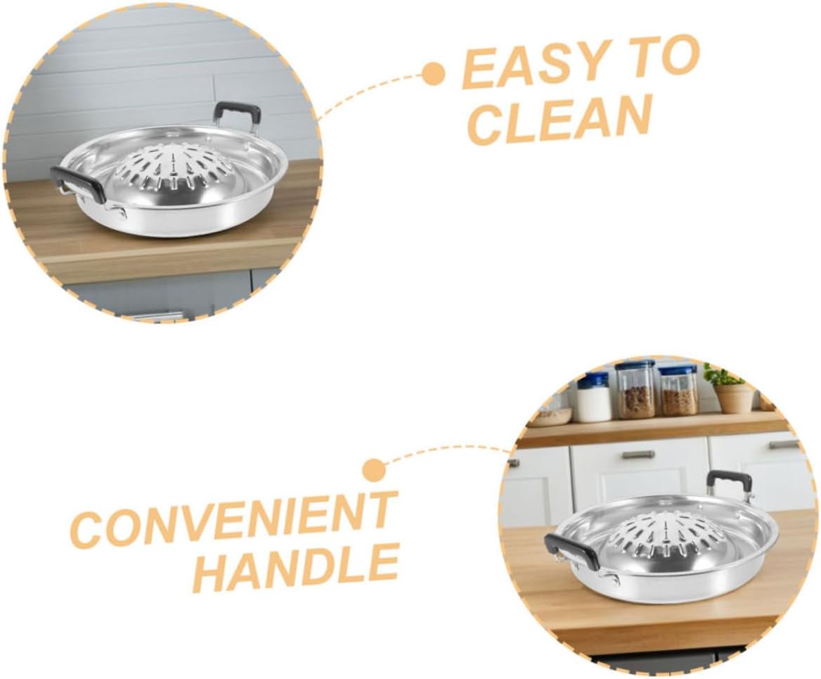 2pcs Quick Heat Bbq Oven Korean Style Grill Pan Camping Bbq Tray Indoor Outdoor Grill Plate Easy Clean