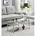 Convenience Concepts Designs2Go Classic Glass 3 Tier Coffee Table, Glass