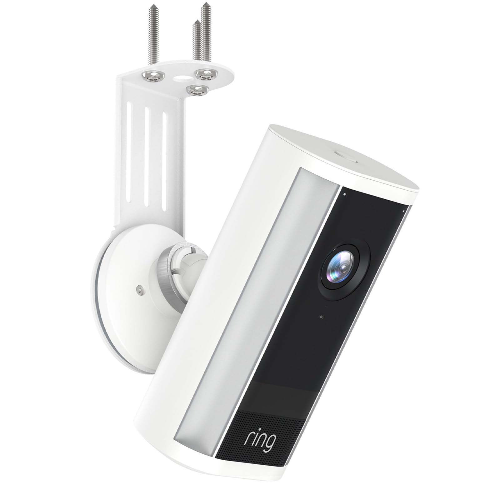 EDUP LOVE Metal Ceiling Mount Adapter for Ring Camera, Eave Mount Bracket for Ring Indoor Cam Plus, Outdoor Cam Pro/Plus & Spotlight Cam Pro/Plus, Adjustable Angle No Image Flip, Security Camera Mount